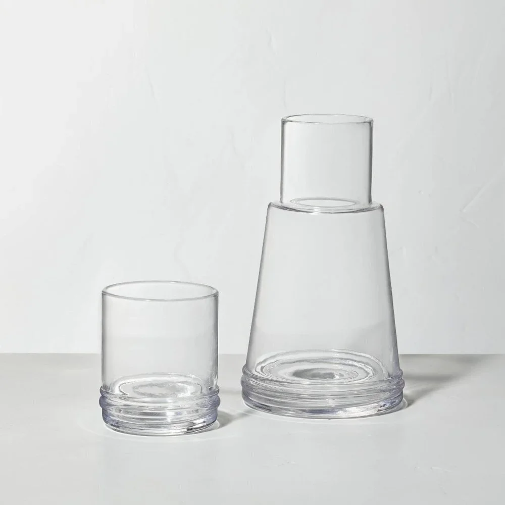 Hearth & Hand Magnolia 23.5oz Glass Carafe &‎ Tumbler Set - Target - New in Box